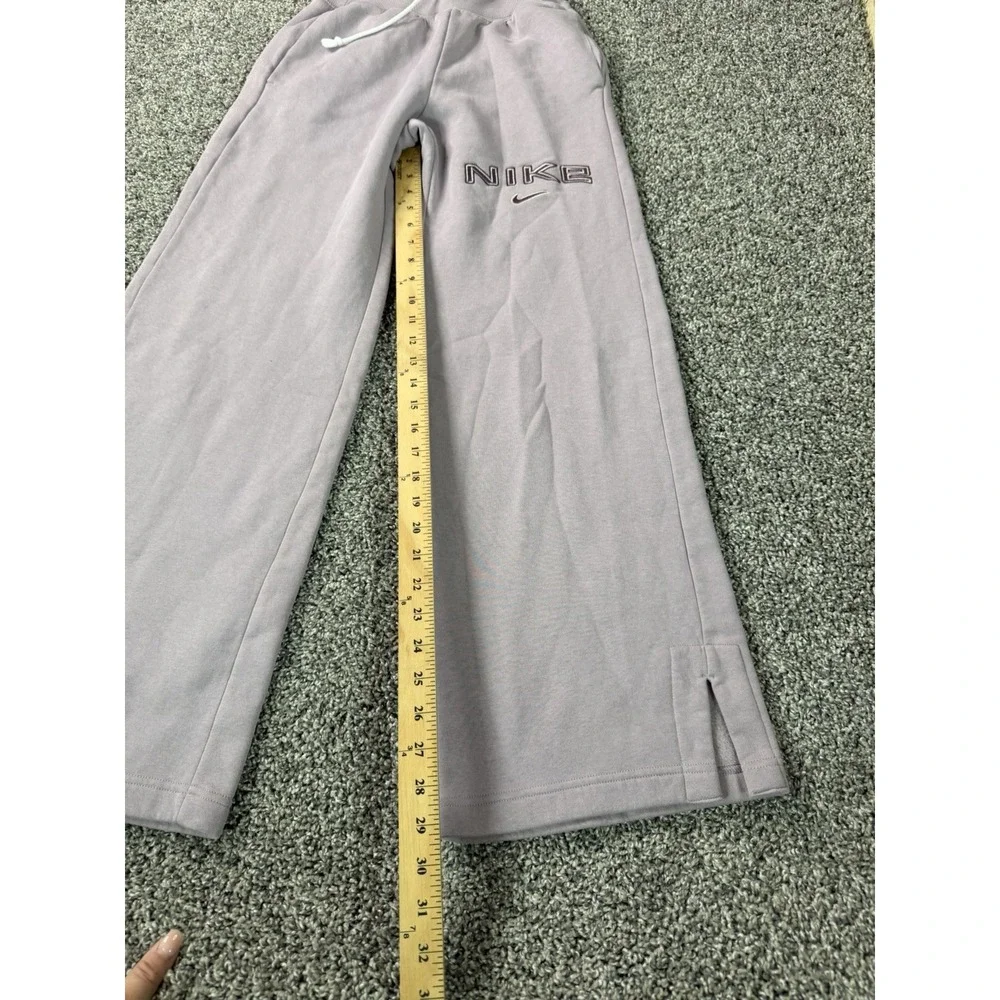 Nike Phoenix Fleece High Waisted Wide Leg Pants Women's Size XS Purple
